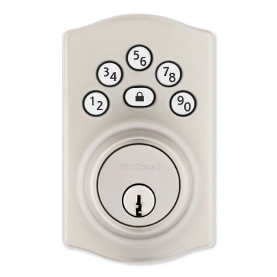 Kwikset Powerbolt 240 Traditional Keypad Electronic Lock, Satin Nickel